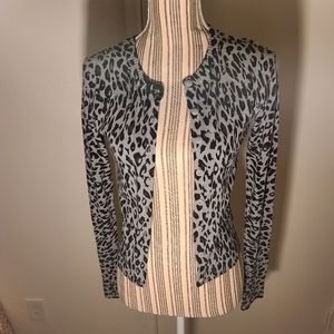 Leopard print cardigan
